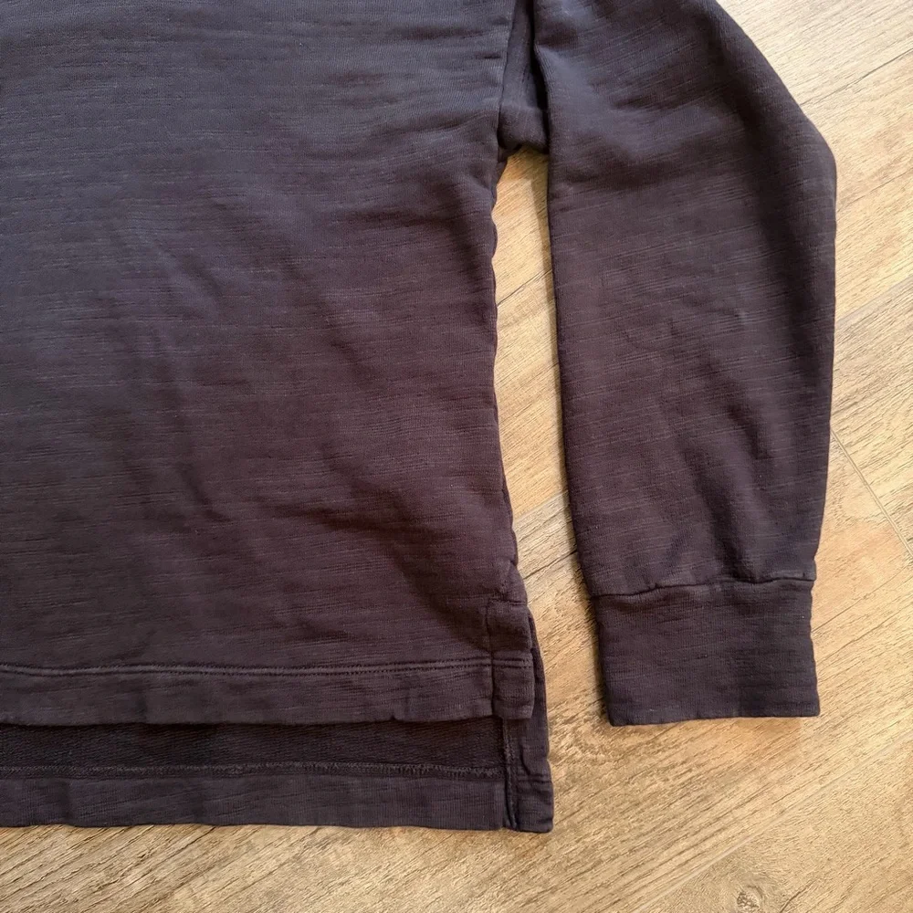 J. Crew Womens M Cowl Turtleneck Sweater‎ Asymmetrical Vintage Fleece Boxy Fit
